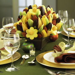 Edible Arrangements bouquets of fruit make perfect centerpieces for any holiday celebration.